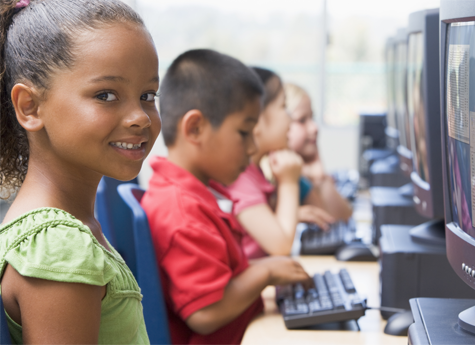 Children Learning on Computers Children Learning on Computers